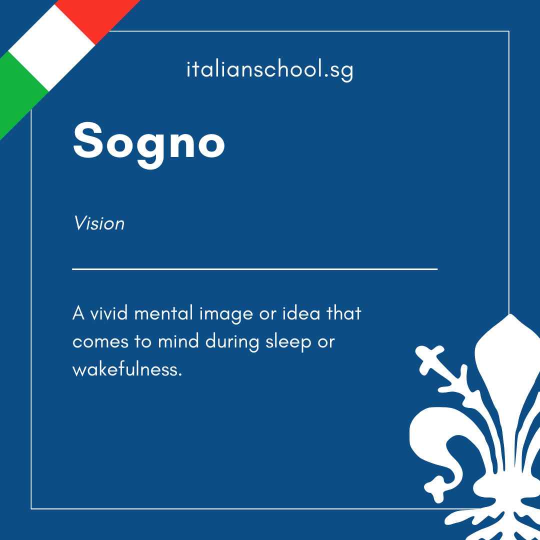 Italian Word of the Day! - Sogno