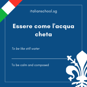 Italian Idiom of the Day! – Essere come l’acqua cheta
