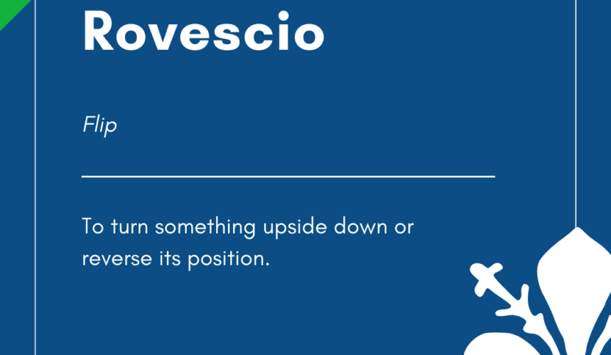 Italian Word of the Day! – Rovescio