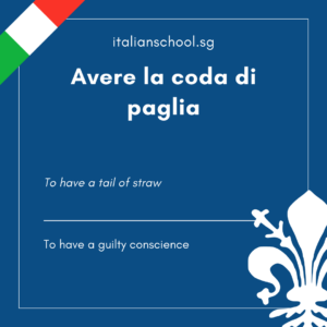 Italian Idiom of the Day! – Avere la coda di paglia