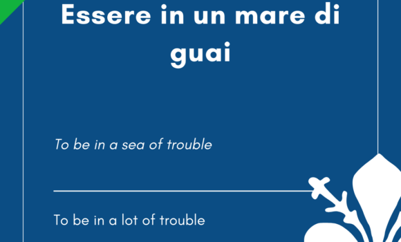 Italian Idiom of the Day! – Essere in un mare di guai
