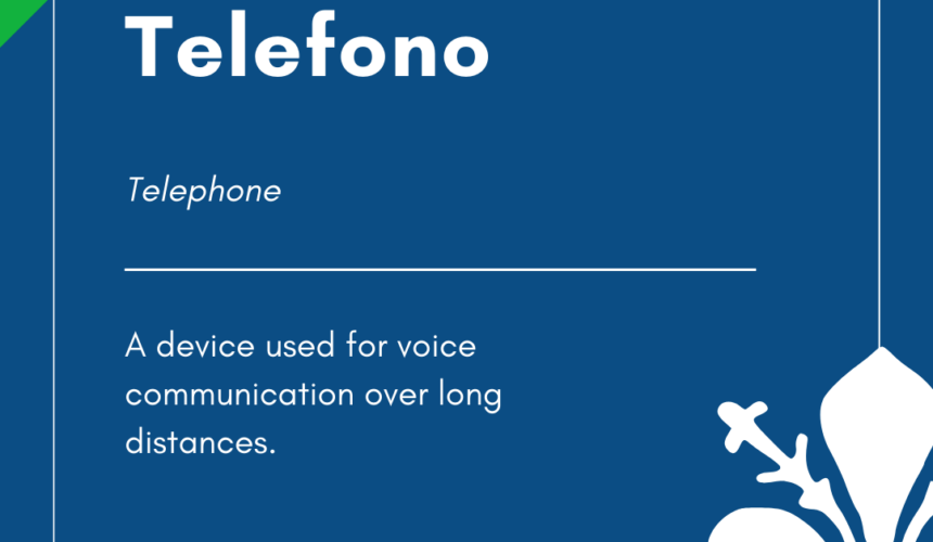 Italian Word of the Day! – Telefono