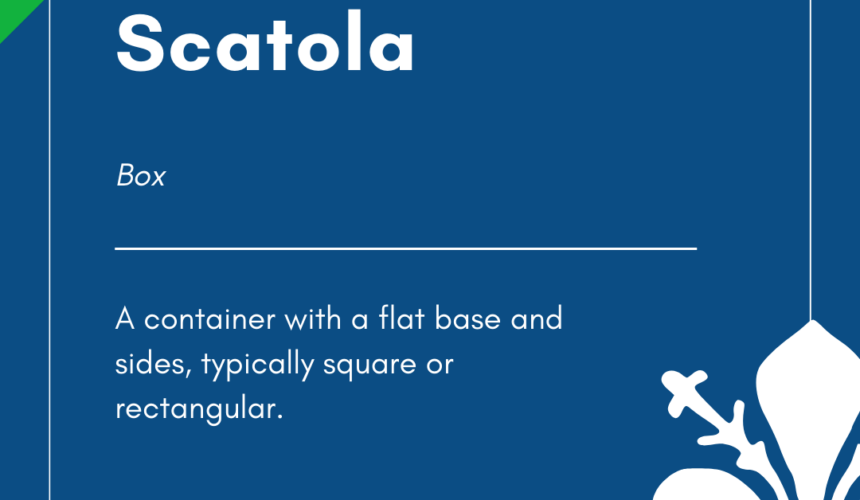 Italian Word of the Day! – Scatola