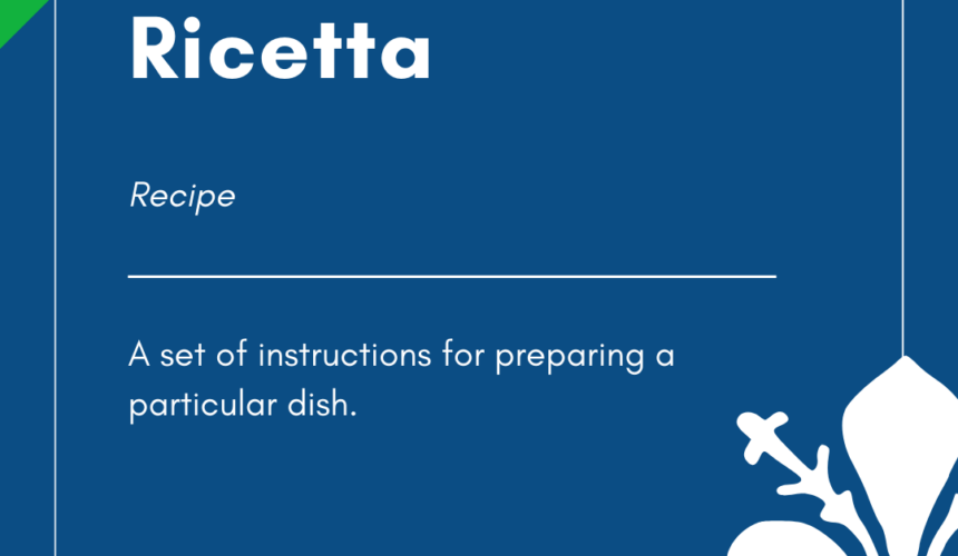 Italian Word of the Day! – Ricetta