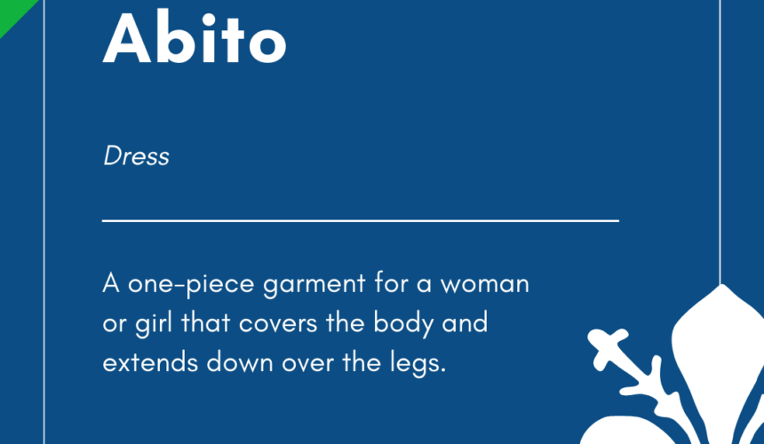 Italian Word of the Day! – Abito