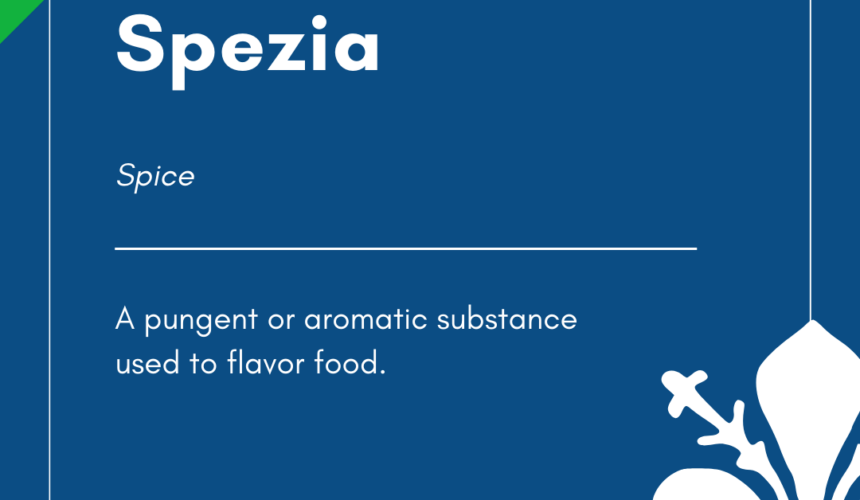 Italian Word of the Day! – Spezia