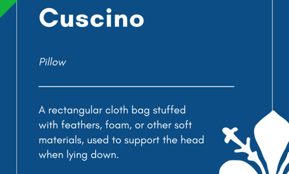 Italian Word of the Day! – Cuscino