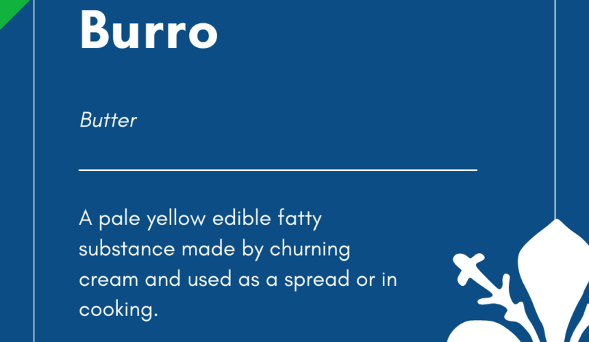 Italian Word of the Day! – Burro