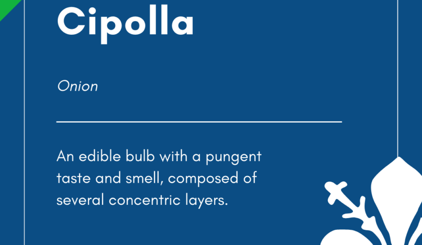 Italian Word of the Day! – Cipolla