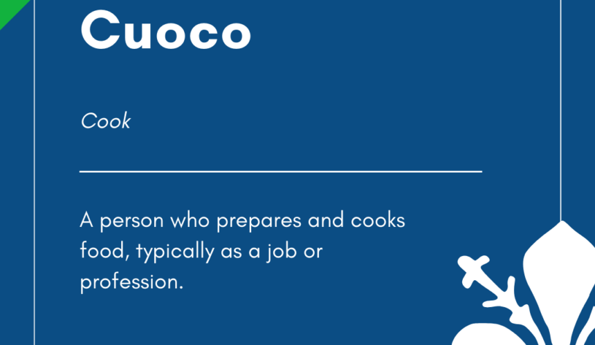 Italian Word of the Day! – Cuoco