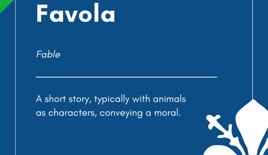 Italian Word of the Day! – Favola